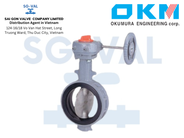 OKM wafer butterfly valve model 612X615X